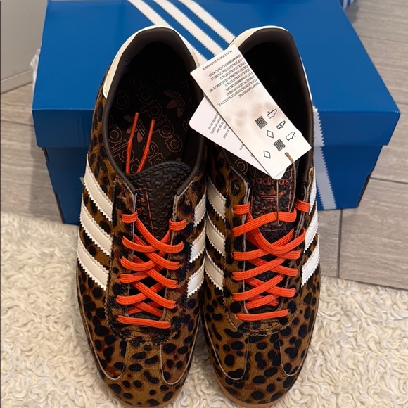 adidas Originals Shoes - Adidas Leopard Print Sneakers with Red Laces